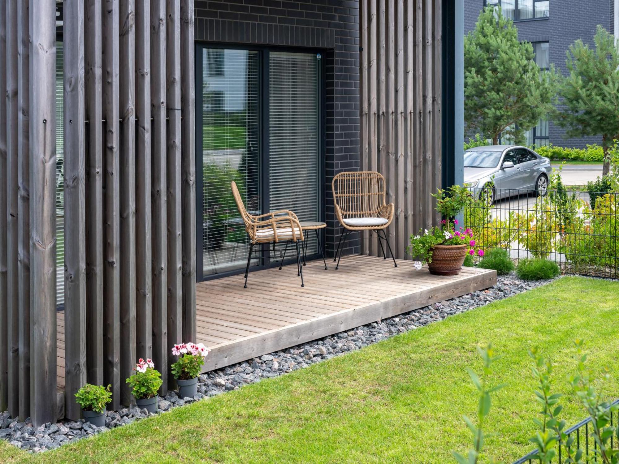 D33 Vilnius - Brand New Luxury Apartment With Terrace, Garden, Ac And Parking Buitenkant foto