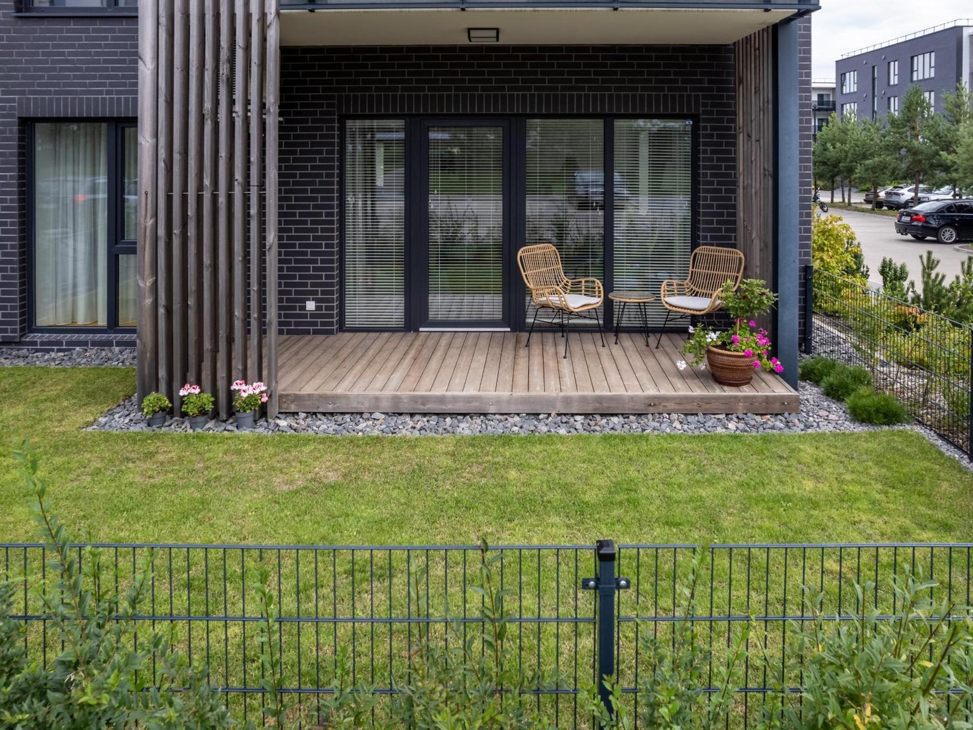 D33 Vilnius - Brand New Luxury Apartment With Terrace, Garden, Ac And Parking Buitenkant foto